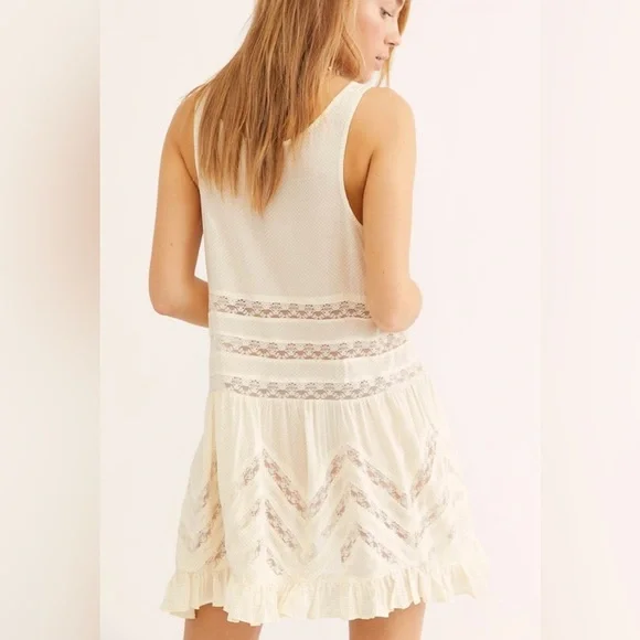 Free People Trapeze Mini Dress Medium - Picture 2 of 10